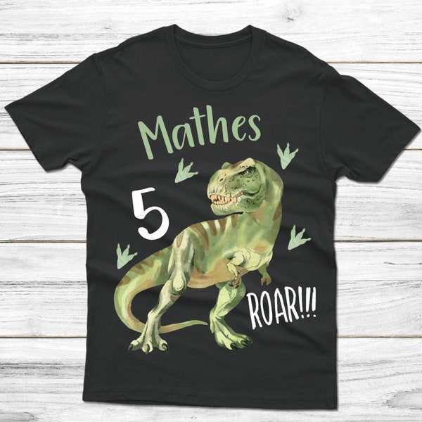 Geburtstagsshirt personalisiert - T-Rex