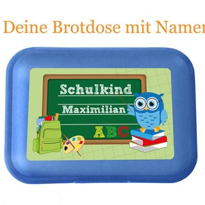 Brotdose Schulkind personalisiert mit Namen Bild 1