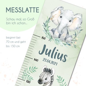 Gepersonaliseerde lengtemeter voor kinderen - Africa Babies