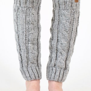 Leg warmers from Nepal one size 100% wool handmade legwarmer image 2