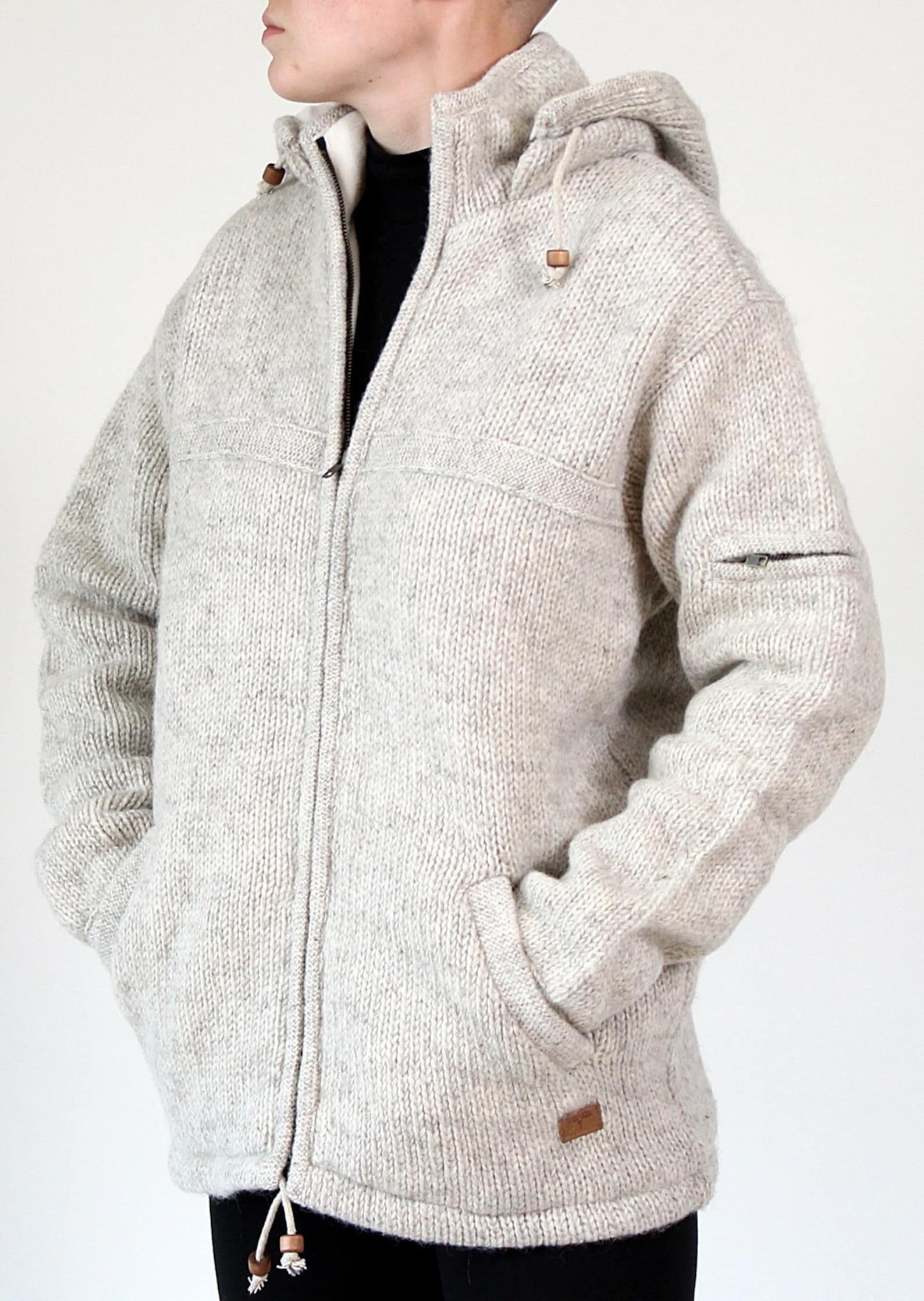 Size XXL Natural Wool Jacket 100 Sheep Wool Handmade Nepal Etsy Sweden