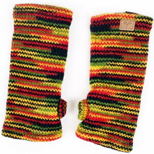 Pulse warmer from Nepal lined one size 100% wool handmade bunt