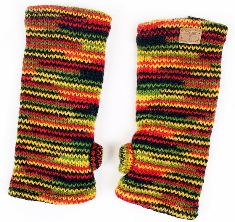 Pulse warmer from Nepal lined one size 100% wool handmade bunt
