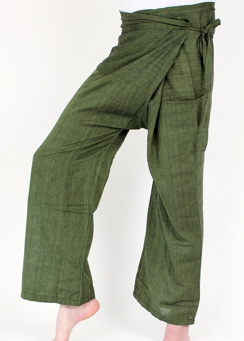 Fisherman wrap pants from Nepal one size butterfly hippie handmade image 2