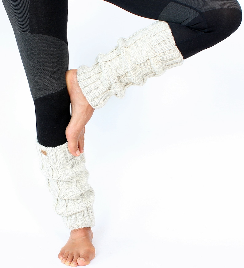 Leg warmers from Nepal one size 100% wool handmade legwarmer image 8