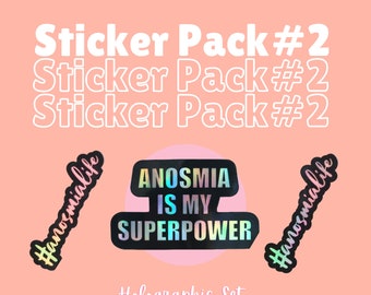 Anosmia Sticker Pack # 2 | Anosmia Awareness