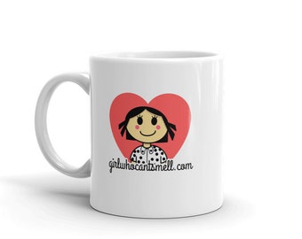 Girl Who Cant Smell Heart Logo Mug