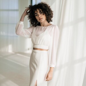 Bridaltopper bridal blouse Sawyer image 1