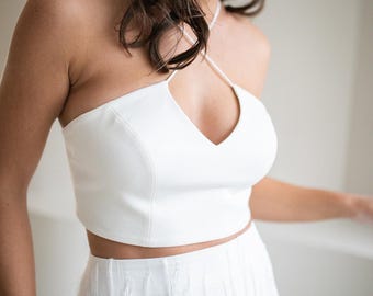 Simple bridal top Orla