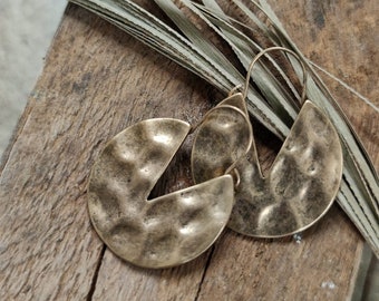Bridal earrings Alea in antique gold