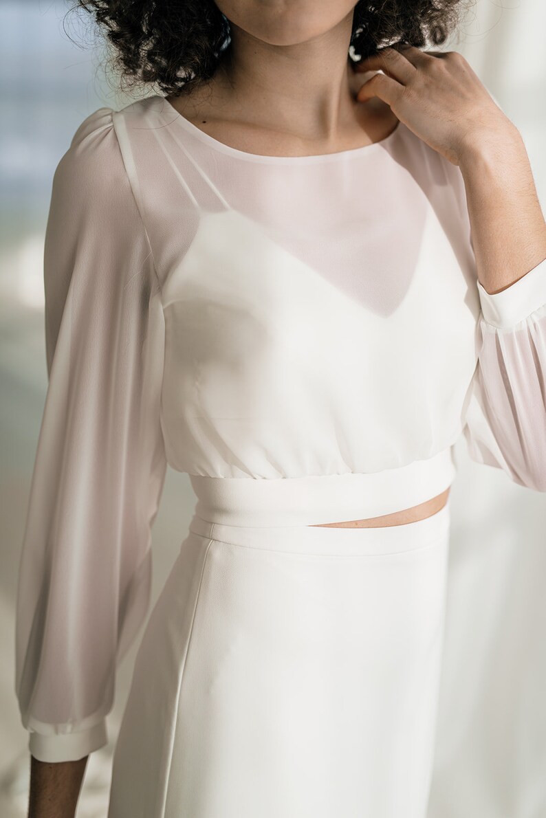 Bridaltopper bridal blouse Sawyer image 2