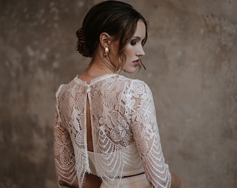 Aimée lace bridal topper