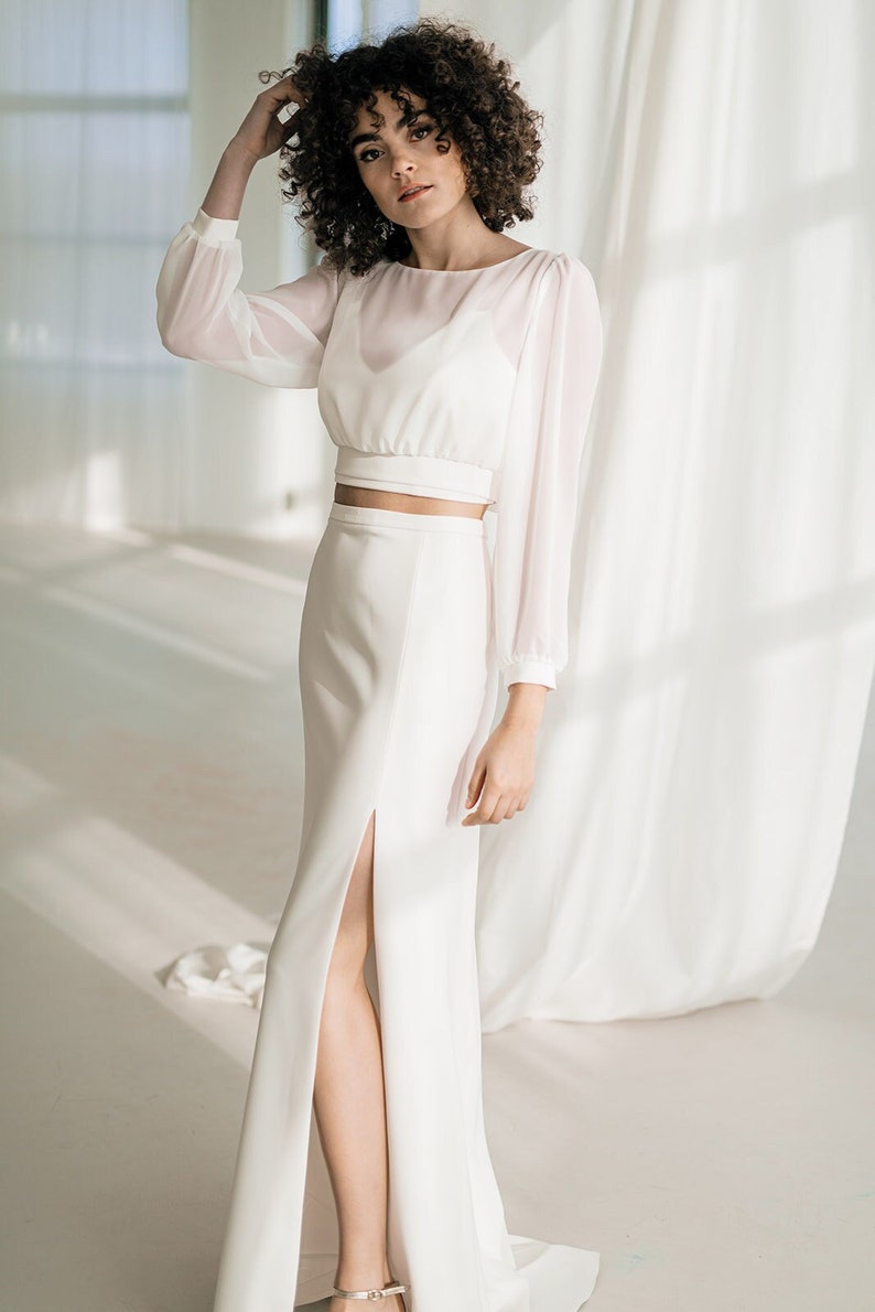 Bridaltopper bridal blouse Sawyer image 1