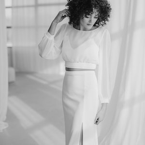 Bridaltopper bridal blouse Sawyer image 3