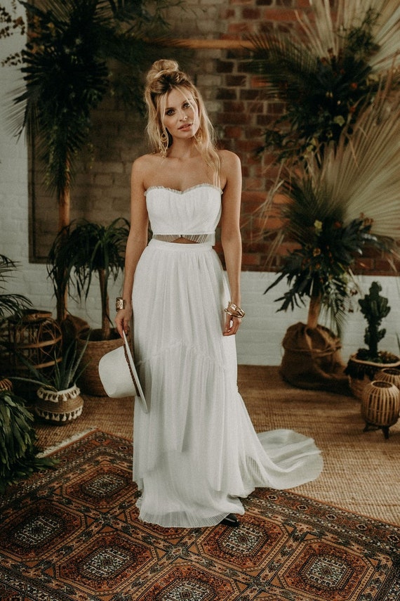 SAMPLE SALE Bridal Skirt Hazel Size 36 38 Etsy