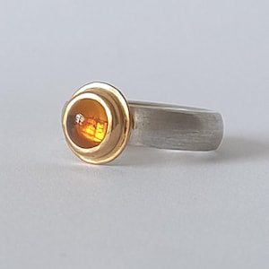 Citrine ring, citrine ring, citrine ring, gold ring citrine, gold yellow stone, golden yellow, citrine quartz, satin ring, orange,