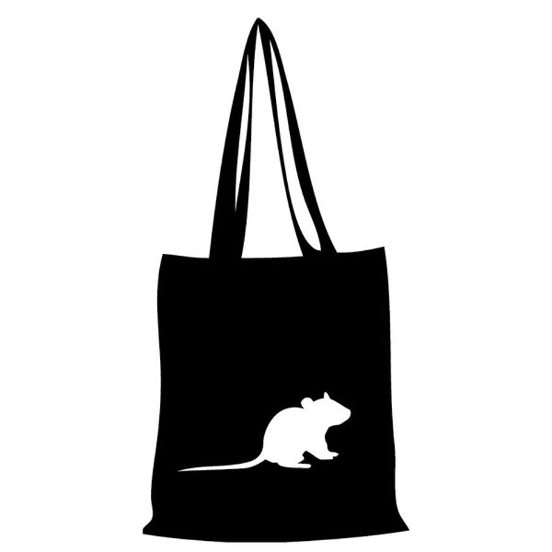 Cotton Bag Mouse-black