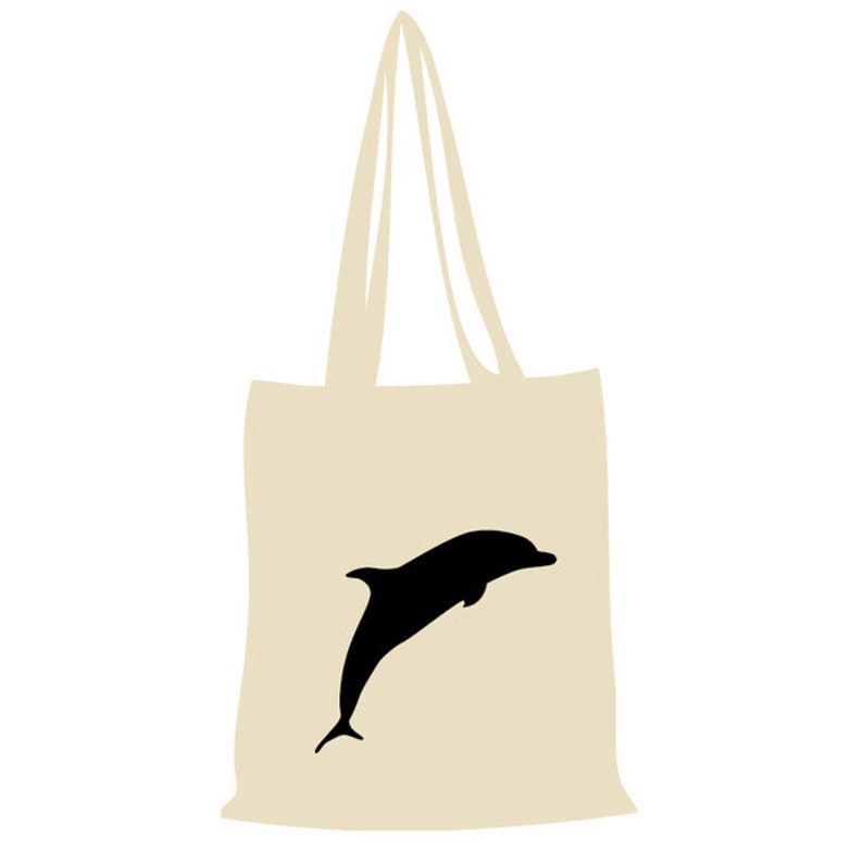 Cotton Bag dolphins-nature