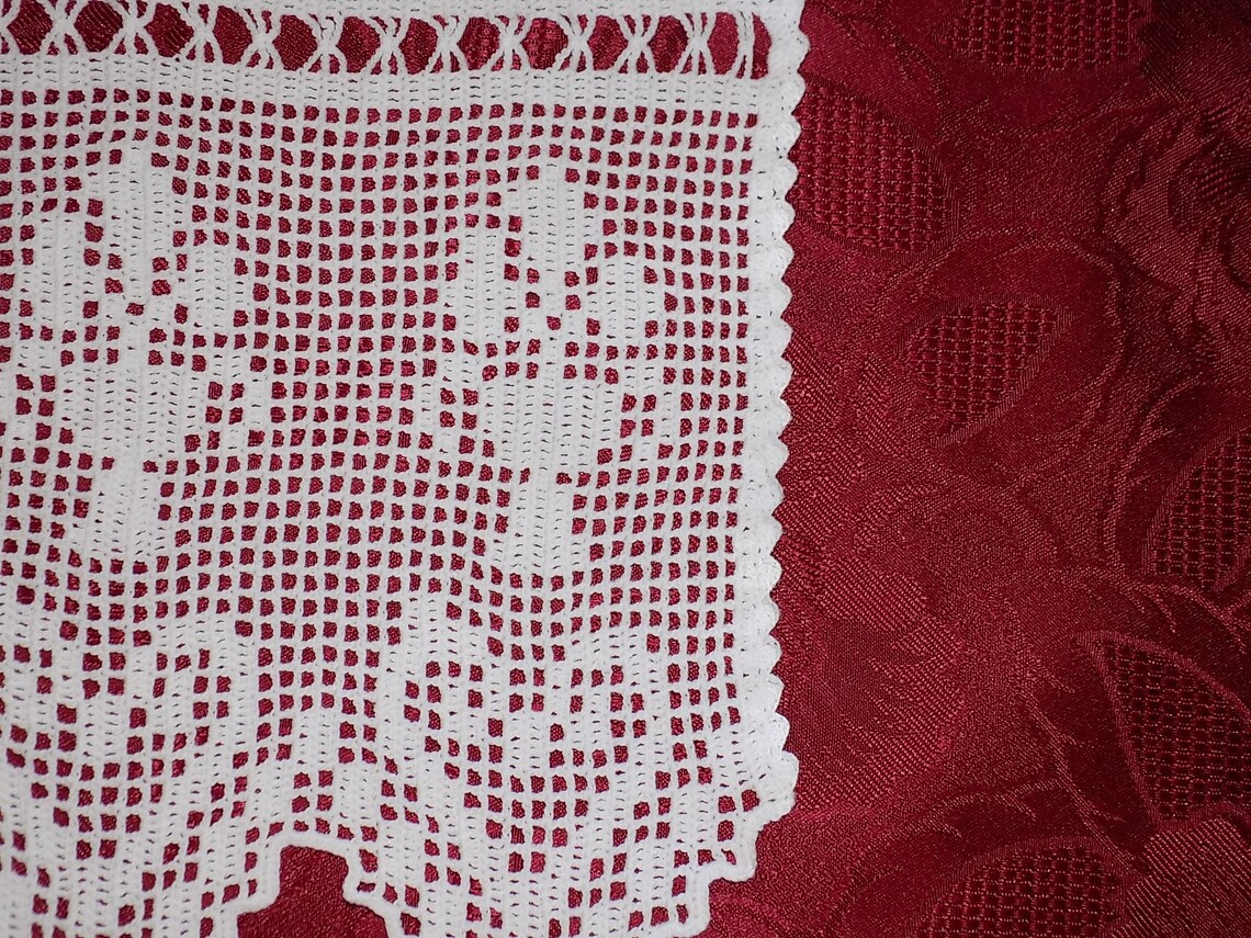 Häkelgardine Edelgard Etsy.de