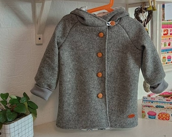 Veste complète taille bébé/enfant 50 taille 116 couleur librement sélectionnable