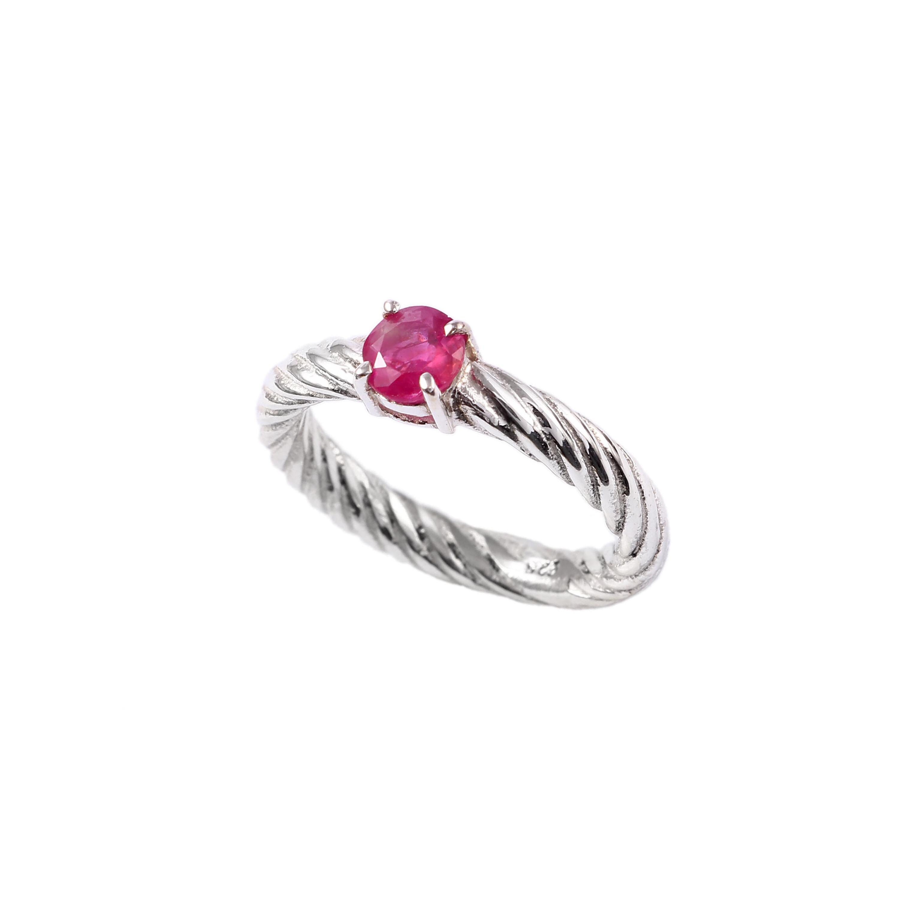 100 Natural Ruby Ring Beautiful Design 925 Sterling Zilver. Etsy