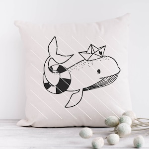 MeeresLiebe Walfisch mit Rettungsring maritime Datei  Plotterdatei Plottervorlage svg png dxf