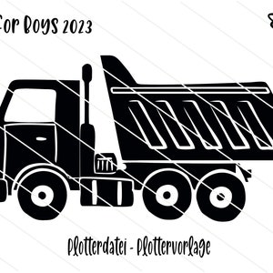 Alleen voor jongens 2023 Voertuigen Auto's Trekker Vrachtwagen Betonmixer Plotter Bestand Plotter Sjabloon svg dxf png afbeelding 4
