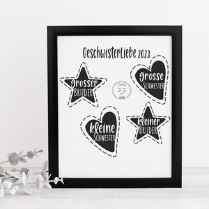 GeschwisterLiebe 2023 Geschwister Familie  Plotterdatei Plottervorlage dxf, svg, png