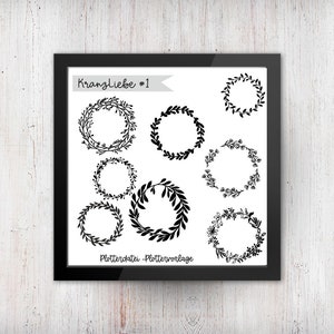 WreathLove#1 - plotter file plotter template png svg dxf spring gift template