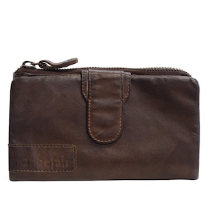 manbefair Ladies Purse Elisa leather chocolate brown