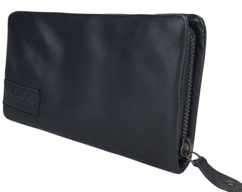 manbefair Ladies Purse Marta Leather black