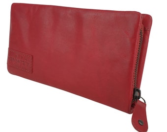 manbefair Ladies Purse Marta Leather red