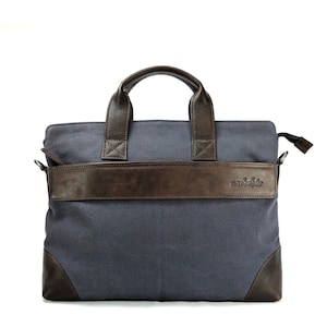 manbefair Laptop Bag Cambridge Canvas blue