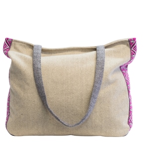manbefair Tweed Shoulder Bag Felicitas beige