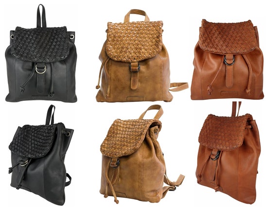 Manbefair Backpack Rosalie Leather Cognac - Etsy display picture 1