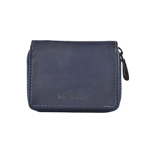 manbefair Ladies Purse Little Marta Leather indigo-blue