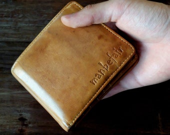 manbefair Wallet Jake Leather cognac