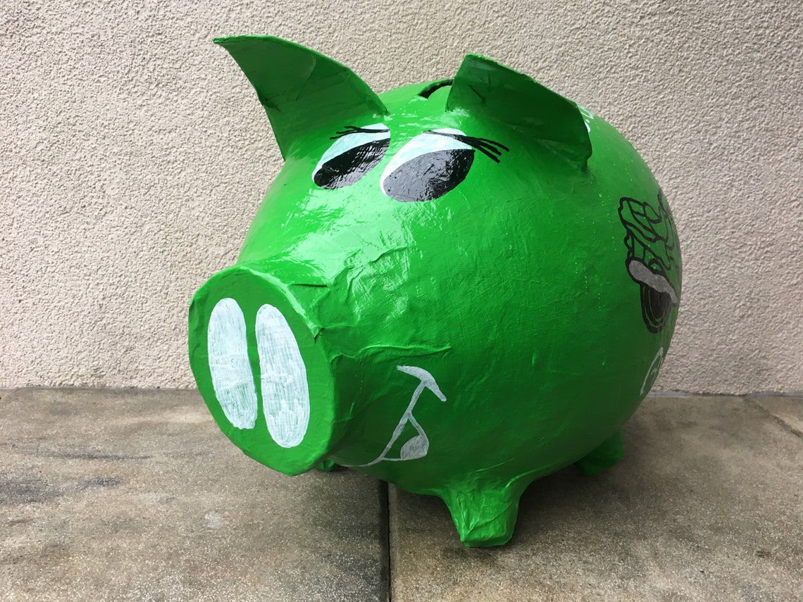 piggy bank xxl 50th birthday money gift card box