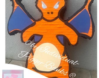Piñata Charizard, Piñata da pugni, Regalo per compleanni di bambini, Drago, Regalo in denaro, Compleanno