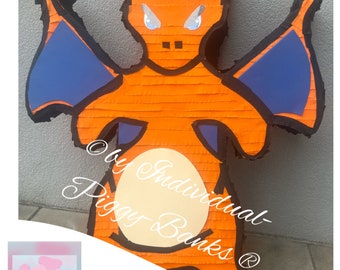 Pinata Glurak Schlagpinata Geschenk Kindergeburtstag Drache Geldgeschenk Geburtstag