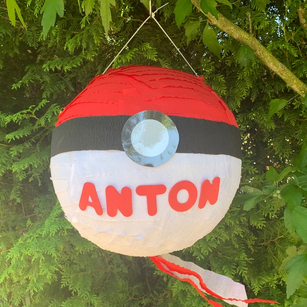 Pinata Pokeball Schlagpinata Kindergeburtstag Geldgeschenke Box Ball