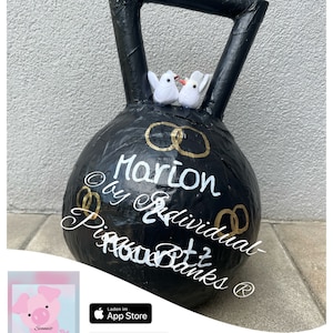 Kettlebell / Kettlerball Cash Gift Birthday Wedding Money Box Fitness Box