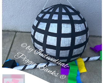 Pinata Discokugel Party Geldgeschenk Geschenk Geburtstag Füllbox Schlagpinata Konfirmation