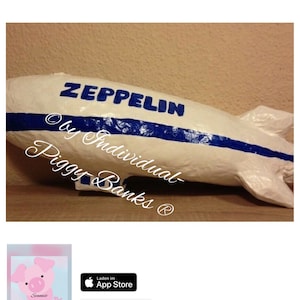 Zeppelin XXL argent cadeau boîte aux lettres boîte à cartes boîte d'enveloppe boîte de don boîte cadeau