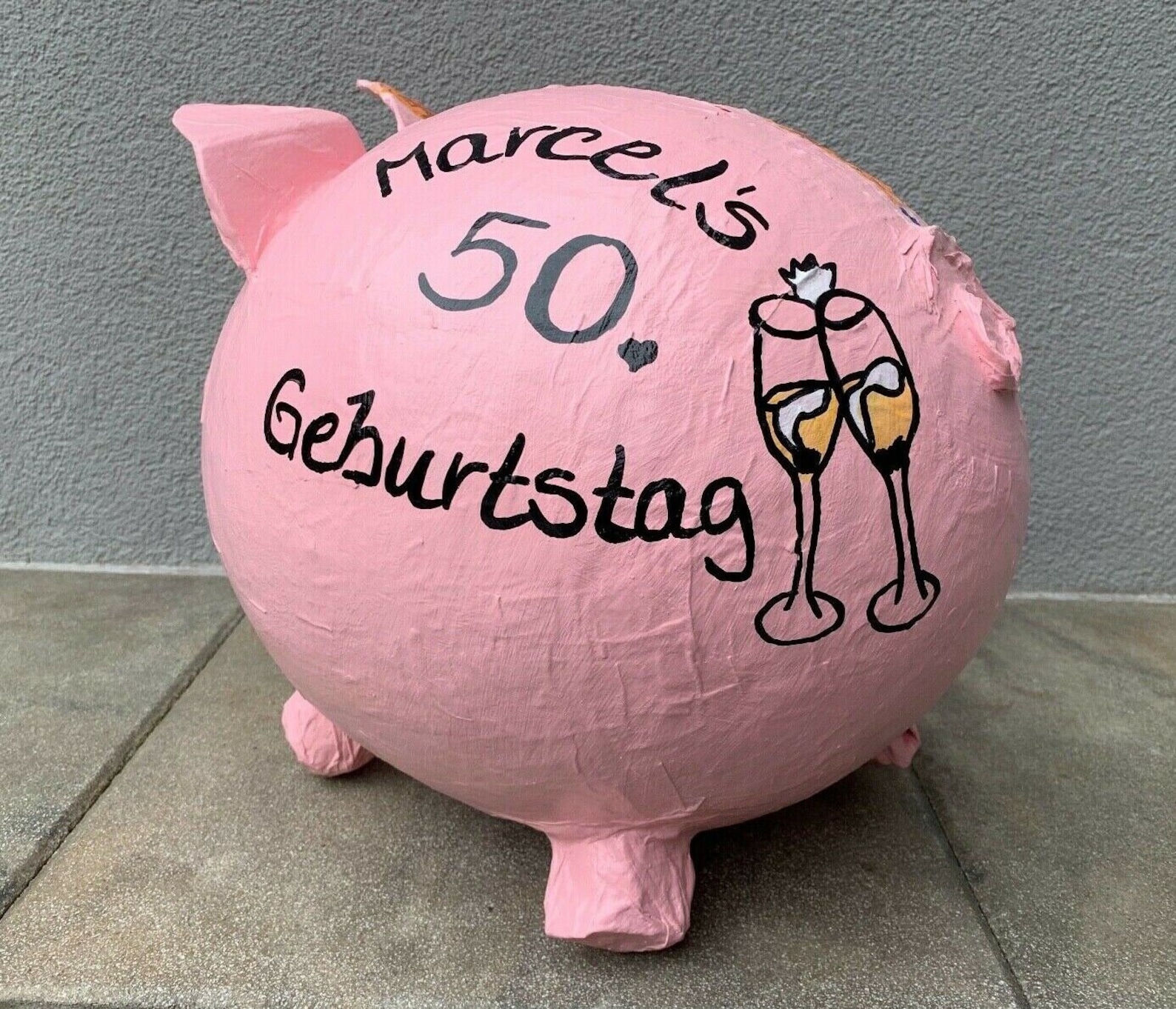 piggy bank xxl 50 birthday gift money gift card box money