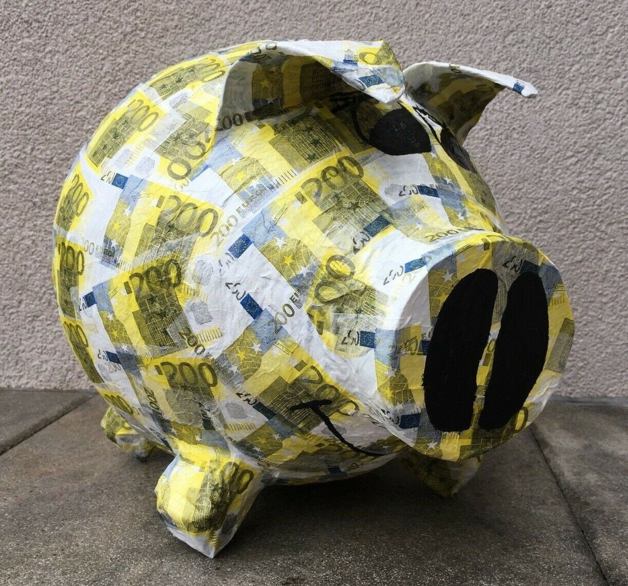 Salvadanaio In Ceramica Rosa MIJOMA Per Bambini - Con Tappo In Gomma, 18.5x11.5 Cm