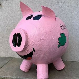 Sparschwein XXXL Glücksschwein Miss Piggy Kartenbox Umschlagbox Geburtstag Box