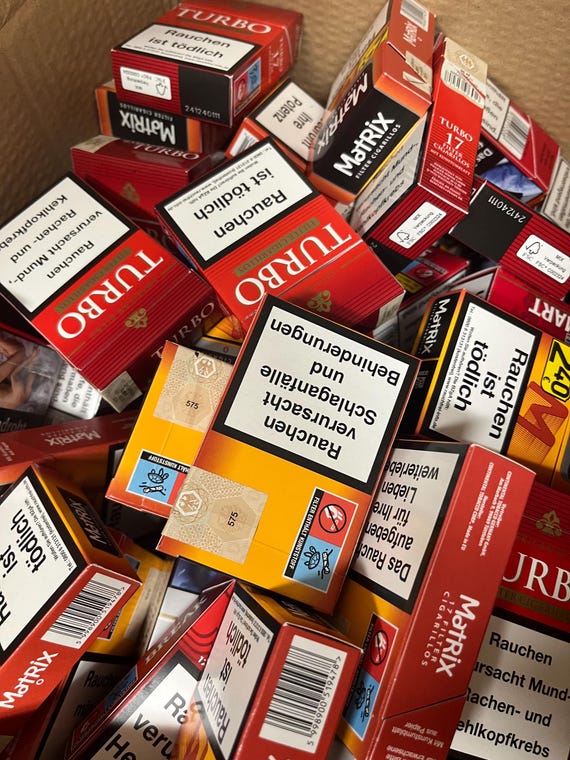 empty cigarette boxes Empty Cigarette Box, Old Box, Box Wreath, 25th Birthday, Party Gag, Party  Games, Cigarette Boxes