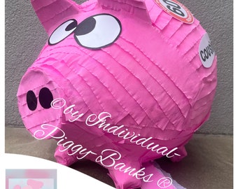 Pinata Schwein XXL Schweinchen Glücksschwein Hochzeit Geburtstag Schlagpinata BOX Hochzeitsgeschenk Geburtstagsgeschenk