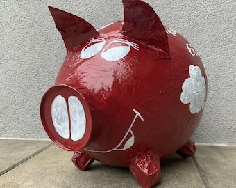 Piggy bank XXL 60th birthday donation pig donation box money gift card box
